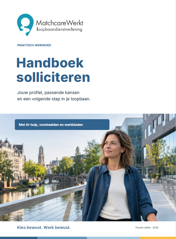 Cover van het Handboek solliciteren van MatchcareWerkt